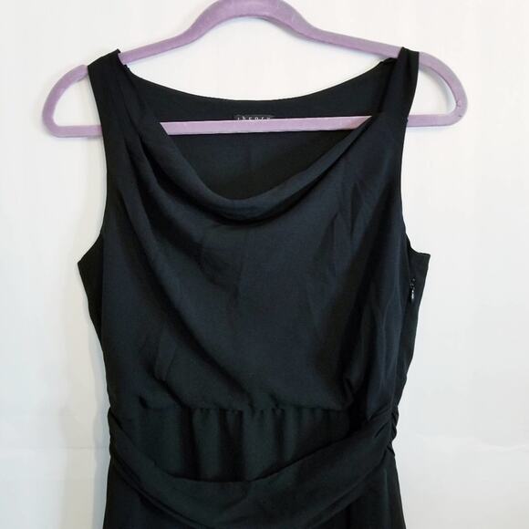 Theory Elysian Draped Cowl Neckline Black Dress size 4 c0 - Picture 4 of 7